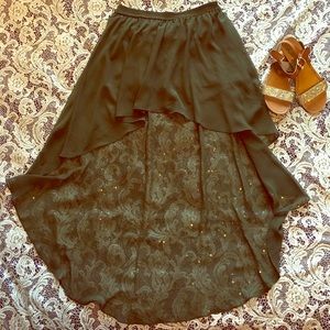 🎉Forever 21 High-Low Olive Skort